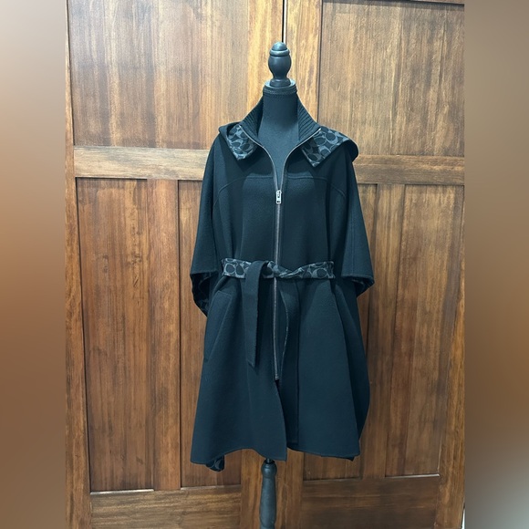 Coach Sweaters - Coach Black Women's Sweater Cape with Belt